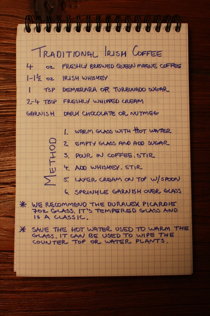 Traditional Irish Coffee – Bearings Coffee